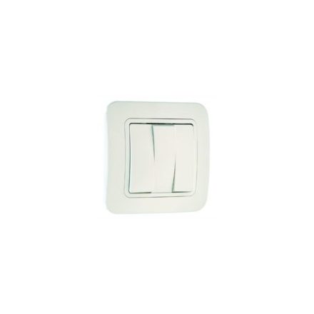 Lillium, fehér, hárompólusú kapcsoló/1be-3ki, (3 billentyű)