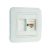 Lillium, fehér, internet/adatátviteli csatlakozóaljzat /RJ45/egyes CAT5