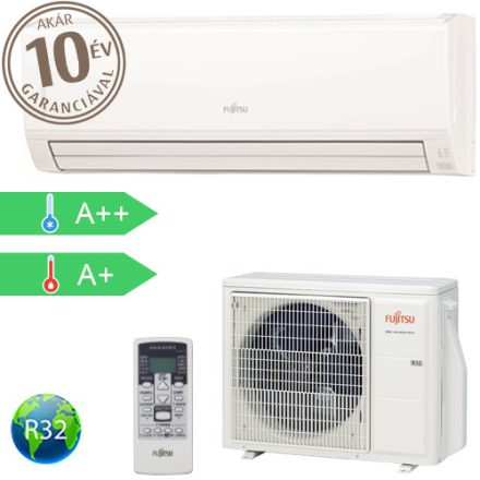 Nagy helyiségekbe Fujitsu ECO KL sorozat oldalfali splitklíma (7,1 kW) berendezés ASYG24KLCA/AOYG24KLCA