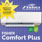 Fisher Comfort Plus 5,2kW Oldalfali, inverteres split klíma  FSAIF-CP-181AE3 / FSOAIF-CP-181AE3
