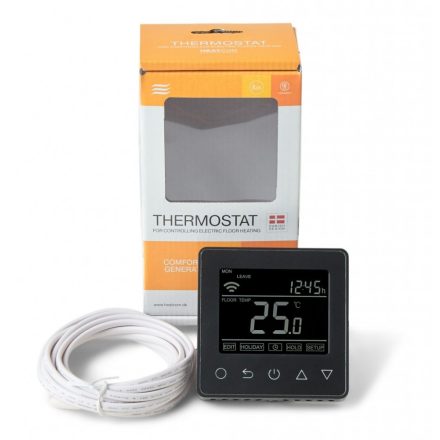 Heatcom HC90 Wifi termosztát-Fekete 