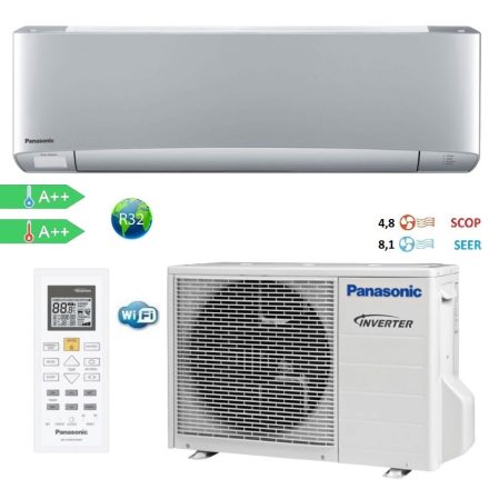 Panasonic KIT-XZ20-ZKE Etherea Ezüst 2 kW klíma