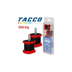   Vecamco TACCO rugós rezgéscsillapítós gumibak piros 40x40mm 4 db/csomag (350 Kg)